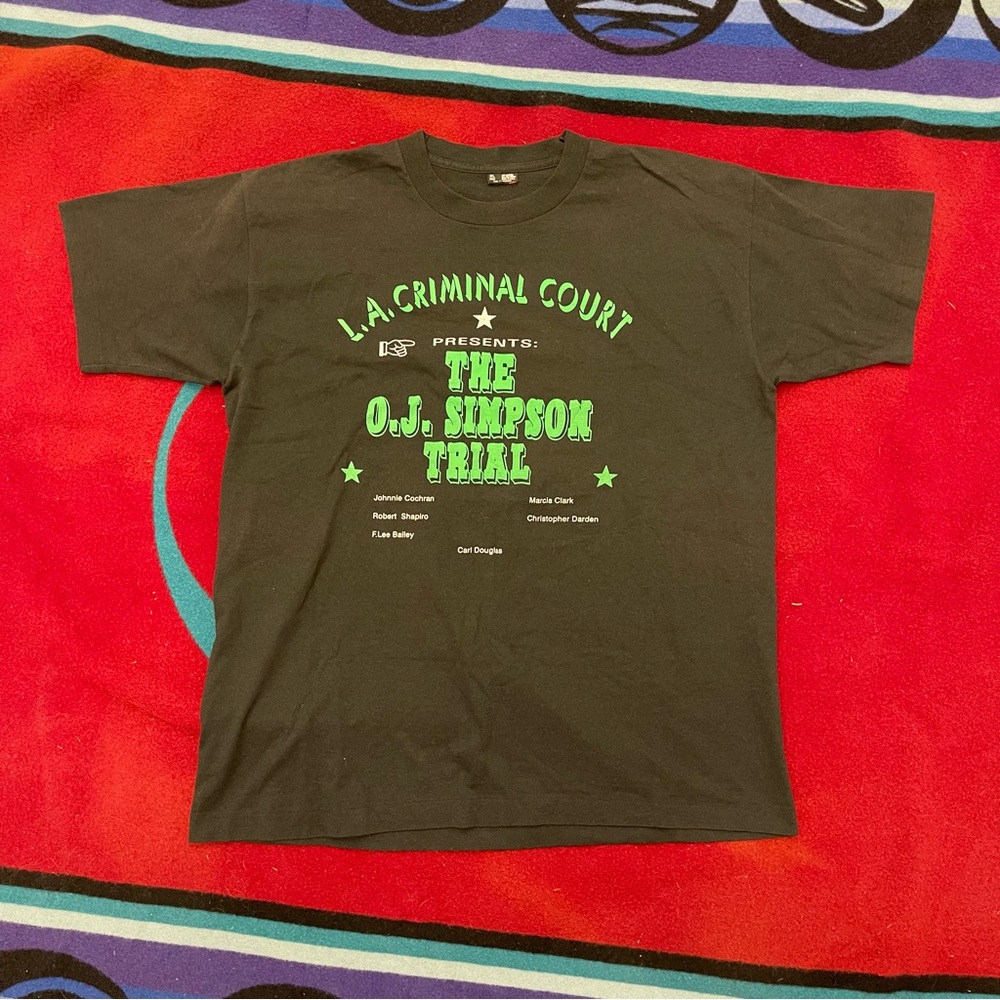 Vintage OJ Simpson The Juice Court Trial Parady Shirt Size XL